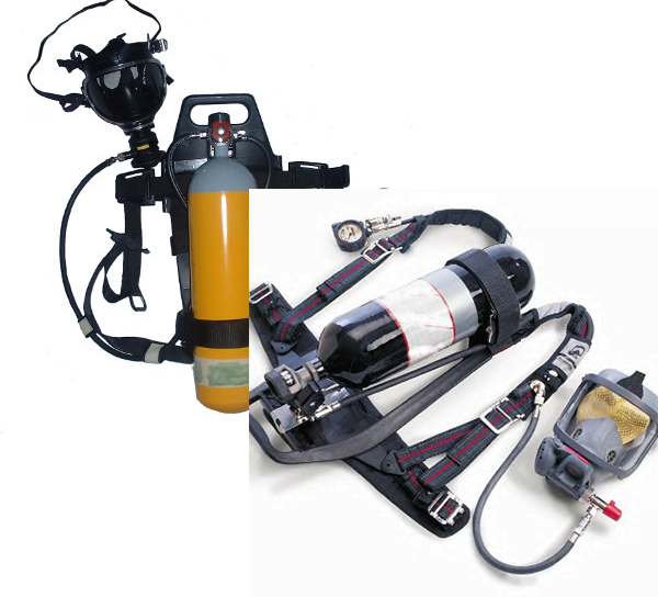 self contained breathing apparatus, or SCBA