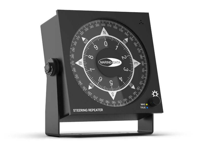 MARINE DATA | MD68HRB LARGE DUAL SCALE STEERING REPEATER DISPLAY