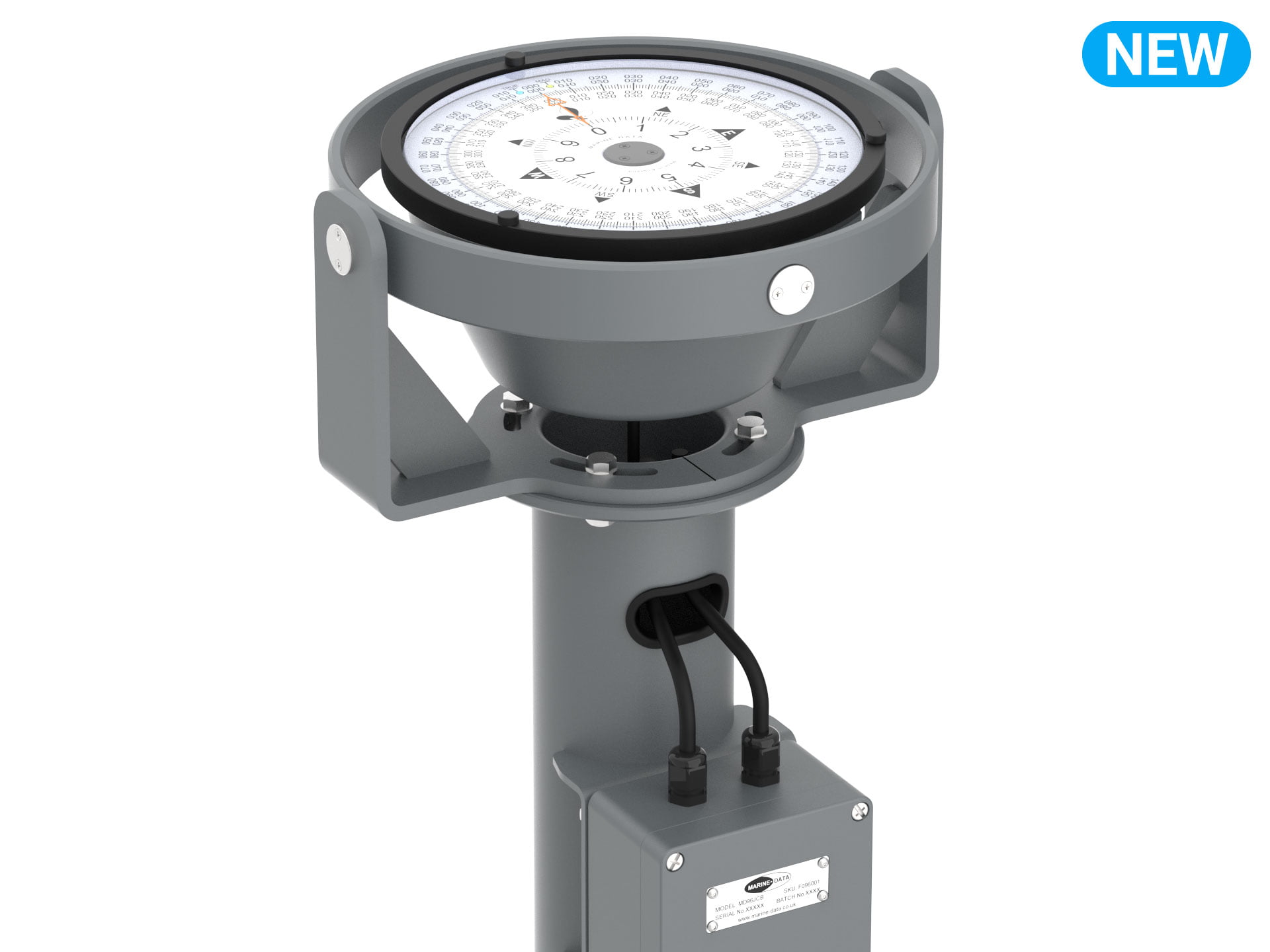 MARINE DATA | MD69/24 PEDESTAL STAND BEARING COMPASS REPEATER ASSEMBLY