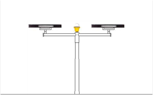 POINT LIGHTING | HELIPORT LIGHTING SOLUTIONS | HELIPORT LED SURFACE FLOODLIGHTING | PHF-53001 heliport area floodlight assembly & pole