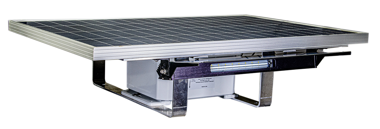 POINT LIGHTING | HELIPORT LIGHTING SOLUTIONS | HELIPORT LED SURFACE FLOODLIGHTING | PSF-53062-SOL-C086 Permanent solar powered LED surface floodlight