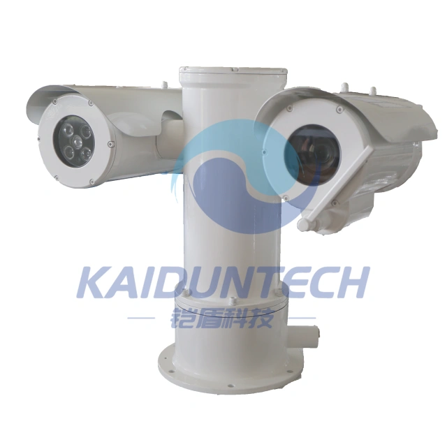 KAIDUNTECH | 4MP 33X 316L Marine PTZ IR Starlight WDR IP Camera with wiper